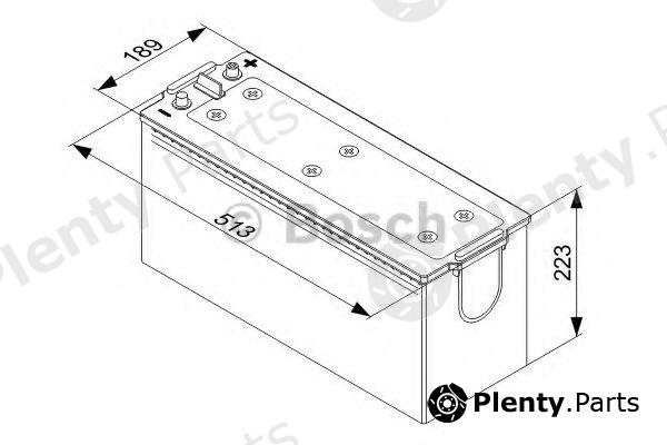  BOSCH part 0092T40750 Starter Battery