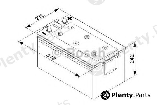  BOSCH part 0092T40800 Starter Battery