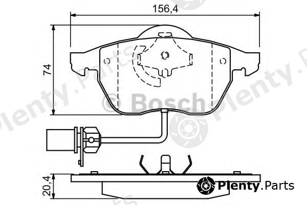  BOSCH part 0986424482 Brake Pad Set, disc brake