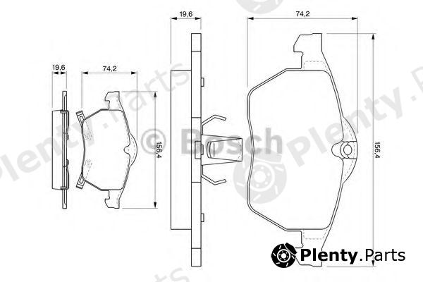  BOSCH part 0986424488 Brake Pad Set, disc brake