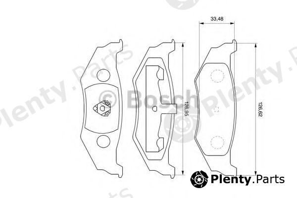  BOSCH part 0986424585 Brake Pad Set, disc brake