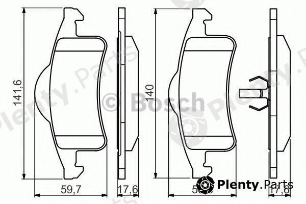  BOSCH part 0986424665 Brake Pad Set, disc brake