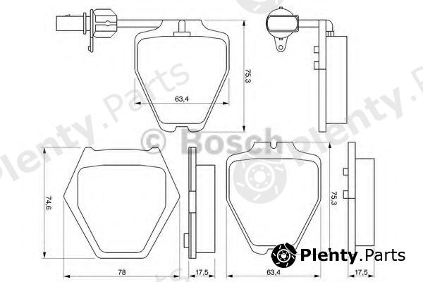  BOSCH part 0986424690 Brake Pad Set, disc brake