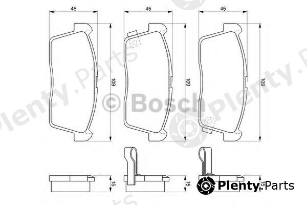  BOSCH part 0986424695 Brake Pad Set, disc brake