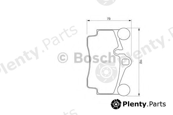  BOSCH part 0986424741 Brake Pad Set, disc brake