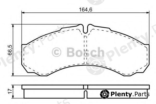  BOSCH part 0986424833 Brake Pad Set, disc brake