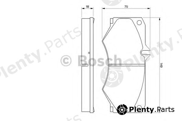  BOSCH part 0986467841 Brake Pad Set, disc brake