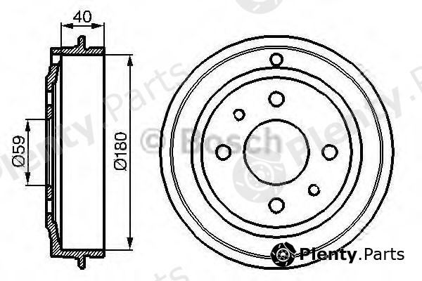  BOSCH part 0986477083 Brake Drum