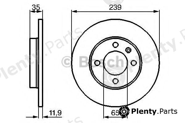  BOSCH part 0986478011 Brake Disc