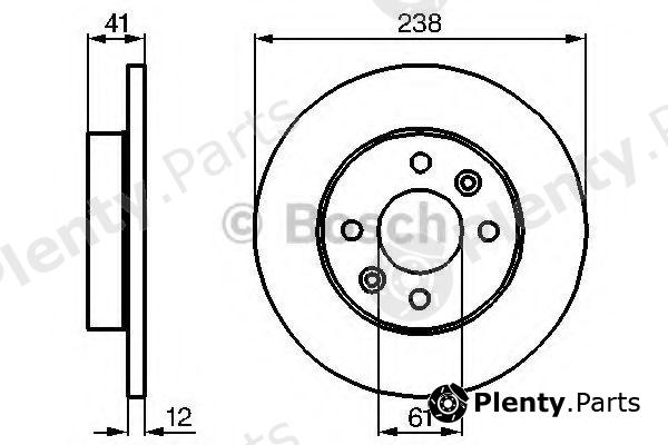  BOSCH part 0986478105 Brake Disc