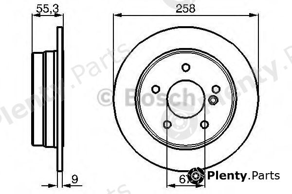  BOSCH part 0986478255 Brake Disc