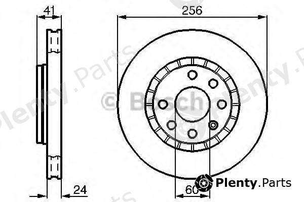  BOSCH part 0986478327 Brake Disc
