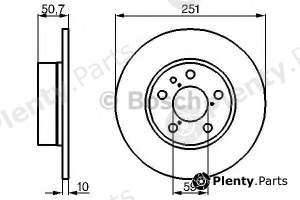  BOSCH part 0986478341 Brake Disc
