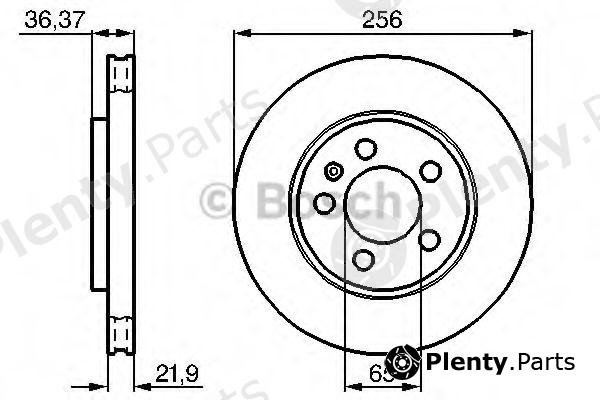  BOSCH part 0986478482 Brake Disc