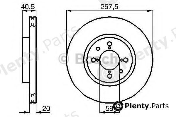  BOSCH part 0986478515 Brake Disc