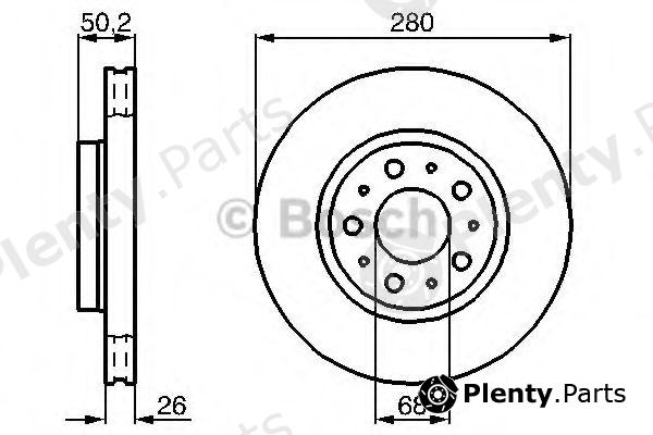 BOSCH part 0986478603 Brake Disc