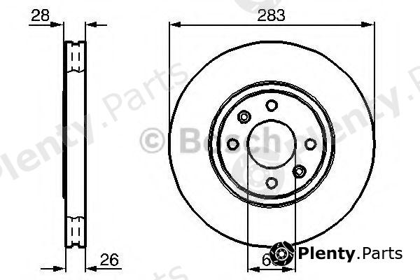  BOSCH part 0986478831 Brake Disc