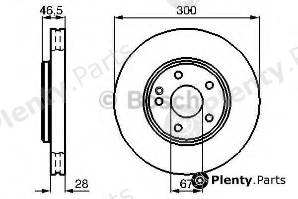  BOSCH part 0986478876 Brake Disc