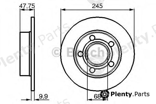  BOSCH part 0986478888 Brake Disc