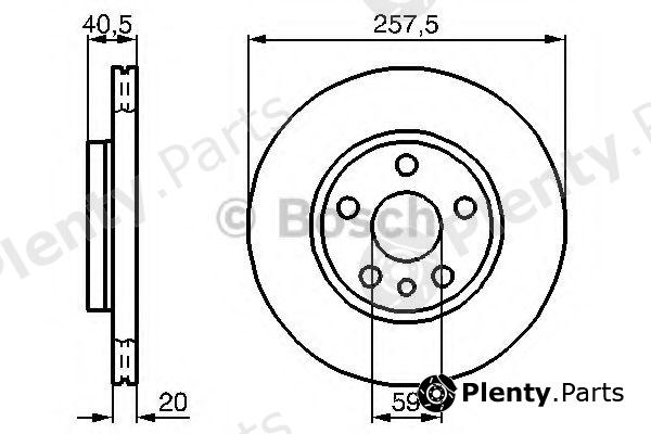  BOSCH part 0986478896 Brake Disc