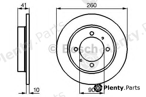  BOSCH part 0986478898 Brake Disc