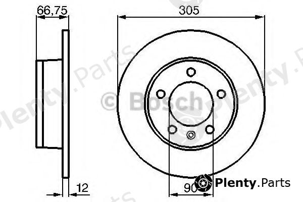  BOSCH part 0986478970 Brake Disc