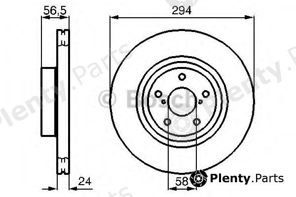  BOSCH part 0986478977 Brake Disc