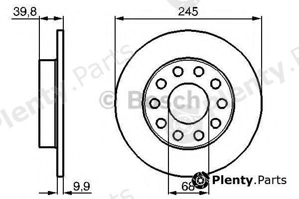 BOSCH part 0986478986 Brake Disc