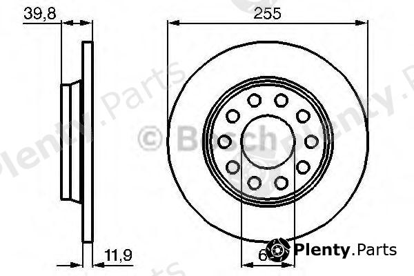  BOSCH part 0986478987 Brake Disc