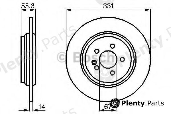  BOSCH part 0986478995 Brake Disc