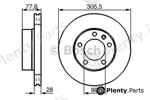  BOSCH part 0986479001 Brake Disc