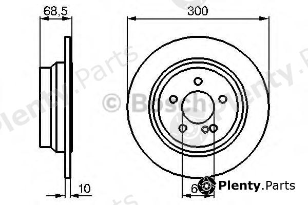  BOSCH part 0986479041 Brake Disc
