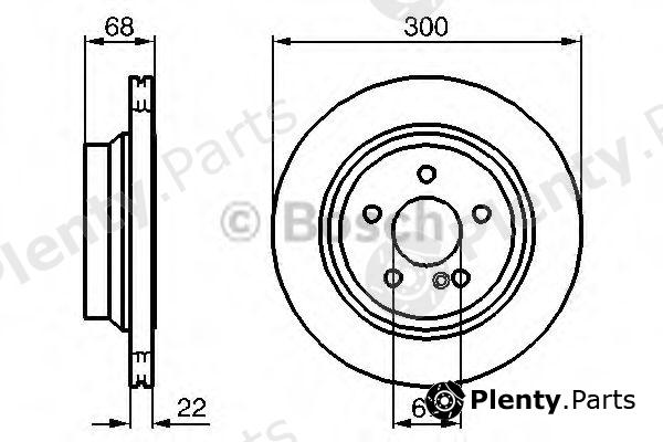  BOSCH part 0986479042 Brake Disc