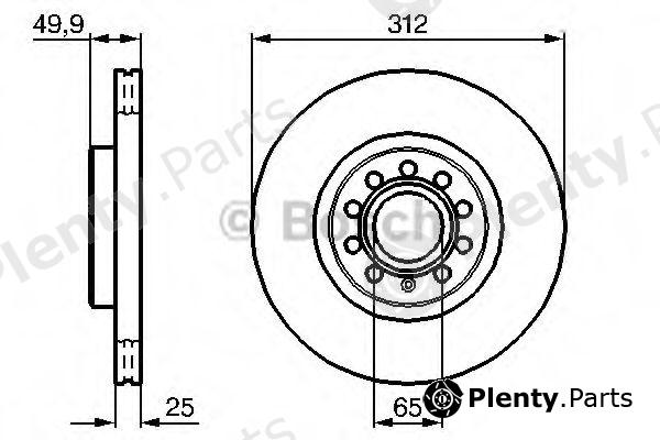  BOSCH part 0986479058 Brake Disc