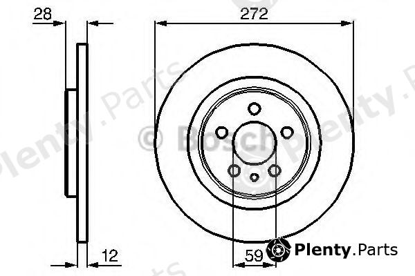  BOSCH part 0986479064 Brake Disc