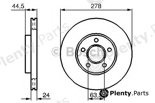  BOSCH part 0986479069 Brake Disc