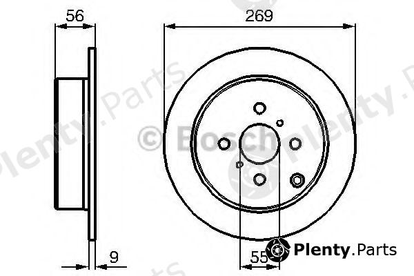  BOSCH part 0986479087 Brake Disc