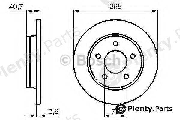  BOSCH part 0986479178 Brake Disc