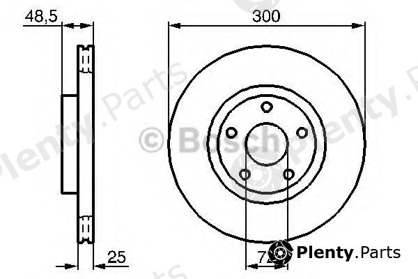  BOSCH part 0986479183 Brake Disc