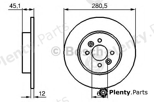  BOSCH part 0986479195 Brake Disc