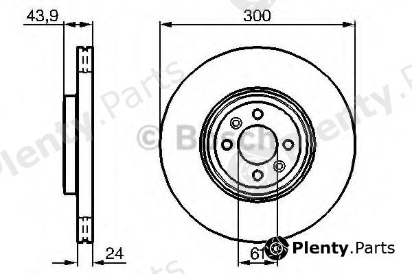  BOSCH part 0986479209 Brake Disc
