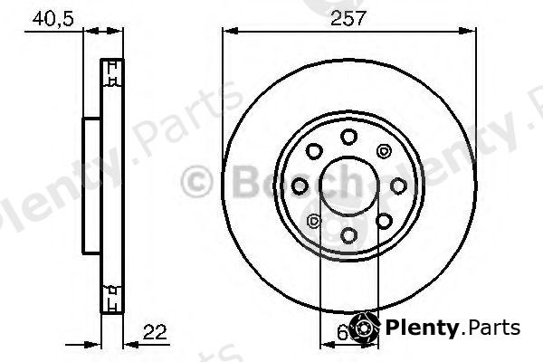  BOSCH part 0986479223 Brake Disc