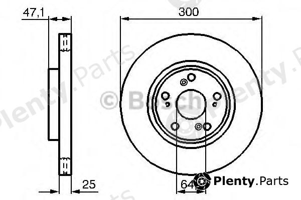  BOSCH part 0986479227 Brake Disc
