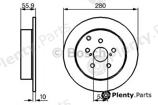  BOSCH part 0986479242 Brake Disc