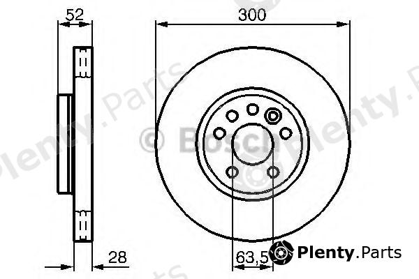  BOSCH part 0986479261 Brake Disc