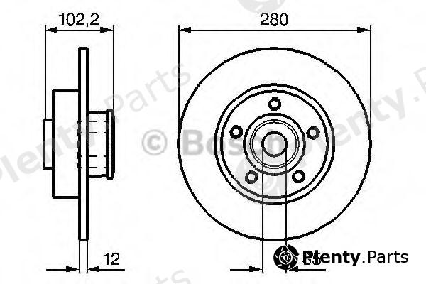  BOSCH part 0986479271 Brake Disc