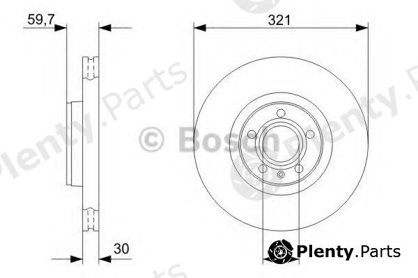  BOSCH part 0986479300 Brake Disc