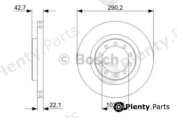  BOSCH part 0986479343 Brake Disc