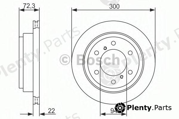  BOSCH part 0986479373 Brake Disc