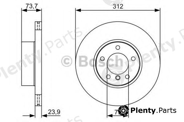 BOSCH part 0986479381 Brake Disc